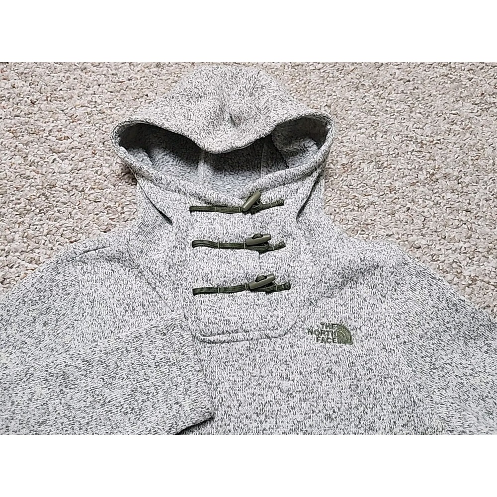 The North Face Crescent Hoodie Womens Small Grey Heather Olive NF0A33RB‎
